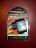 Zasilacz sieciowy AC-DC gniazdo USB 1000mA 5.2V DC