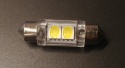 Żarówka LEDOWA 12V 10x36mm biała zimna 2 SMD 5050