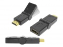 PRZEJŚCIÓWKA WTYK HDMI / GNIAZDO HDMI OBROTOWE