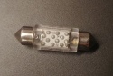 Zarówka LEDOWA samochodowa 24V 10x36mm biała ZIMNA
