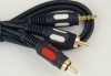 Przyłącze JKR50 wtyk 3,5 stereo / 2*wtyk RCA łezka 1,0m Vitalco 4917