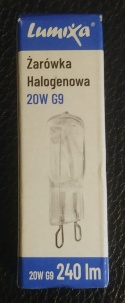 Żarówka halogenowa zwykła G9 20W (27W) 230V biała