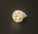 Żarówka LEDOWA 12V R10/T10/W5W biała 4 diody SMD