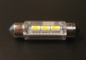Żarówka LEDOWA 12V 10x42mm biała zimna 3 SMD 5050