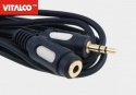 Kabel JKP25 przedłużacz jack 3,5 stereo łezka 3,0m Vitalco 6057