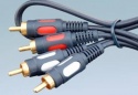 Kabel jack 3,5 - 2rca 3m ŁEZKA