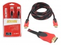 KABEL HDMI WERSJA 1.4V, 3M, CZERWONY.