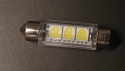 Żarówka LEDOWA 12V 10x42mm biała zimna 3 SMD 5050