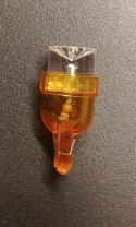 Żarówka LEDOWA 12V R10/T10/W5W pomarańczowa WKLĘSŁA