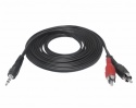 Kabel wtyk Jack 3,5 / 2rca 10m