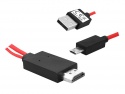 ADAPTER MHL-HDMI MICRO USB/USB HDMI